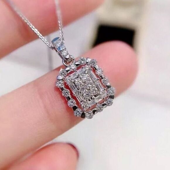 The Empire 2.0 Necklace in 925 and cz - Picture 8 of 12